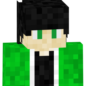 Изумрудный аниме-парень - Спереди