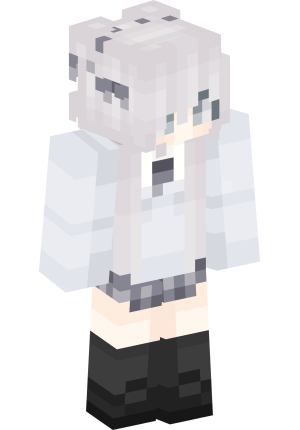 Аниме девушка с белыми волосами