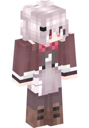 Пепельная аниме-школьница