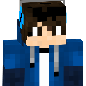 Синеглазый геймер в худи - Спереди