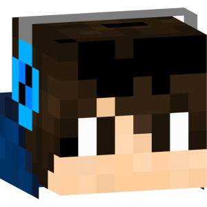 Синеглазый геймер в худи - Голова