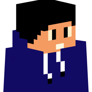 Парень в синей худи - Сбоку