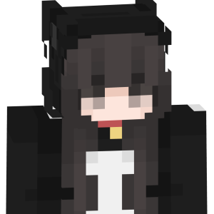 Темная неко-девушка - Спереди