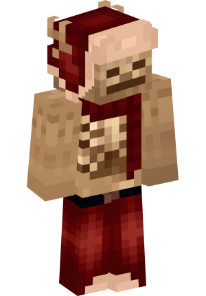 Зимний скелет в ушанке