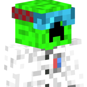 Неоновый крипер-ученый - Сбоку