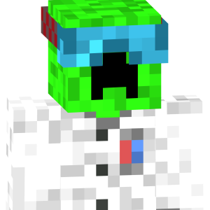 Неоновый крипер-ученый - Спереди