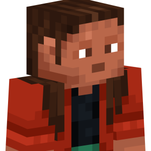 Парень в красной куртке - Сбоку