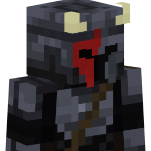 Темный рыцарь с кровавым шлемом - Сбоку