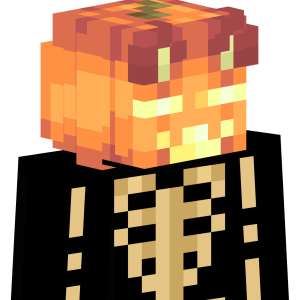 Тыквенный скелет-страж - Сбоку