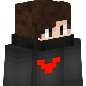 Черный худи с красным акцентом - Сбоку