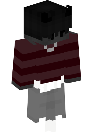 Черный демон в полоску