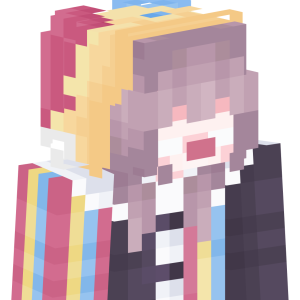 Радужная аниме-мечтательница - Сбоку