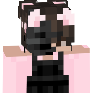 Милая кошечка в маске - Спереди