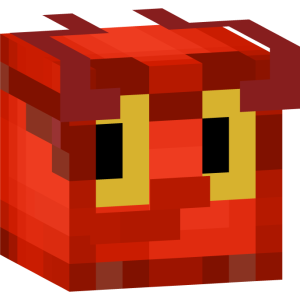 Огненный рогатый демон - Голова