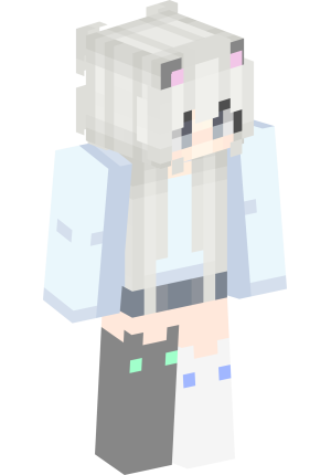 Белоснежная неко-девочка