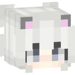 Белоснежная неко-девочка - Голова