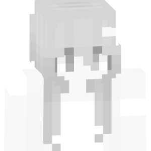 Монохромная аниме-девушка - Спереди