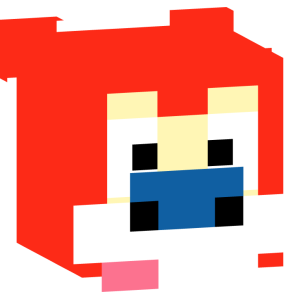 Яркий красно-белый зверек - Голова