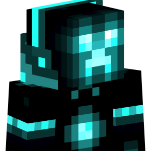 Неоновый крипер-киборг - Сбоку