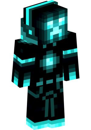 Неоновый крипер-киборг