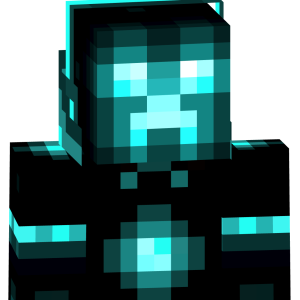 Неоновый крипер-киборг - Спереди