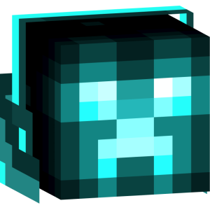 Неоновый крипер-киборг - Голова