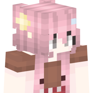 Розовая мечта с цветком - Сбоку