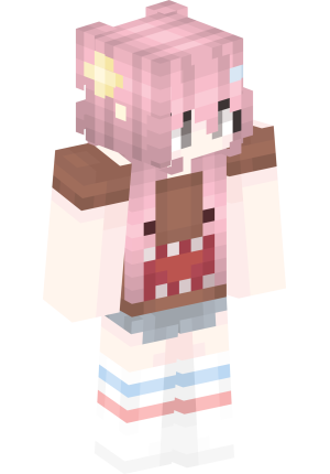 Розовая мечта с цветком