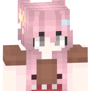 Розовая мечта с цветком - Спереди