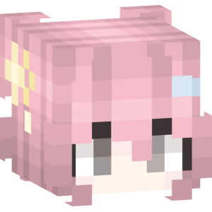 Розовая мечта с цветком - Голова