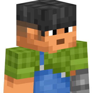 Фермер в комбинезоне - Сбоку