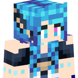 Лазурная аниме-воительница - Сбоку