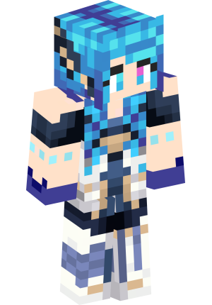 Лазурная аниме-воительница