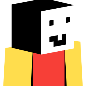 Веселый пиксельный человечек - Сбоку