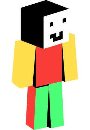 Веселый пиксельный человечек