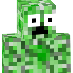 Удивленный крипер - Спереди