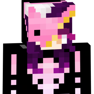 Розовый демон в маске - Спереди