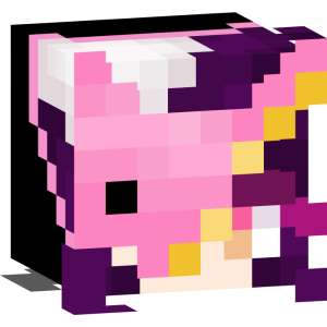 Розовый демон в маске - Голова