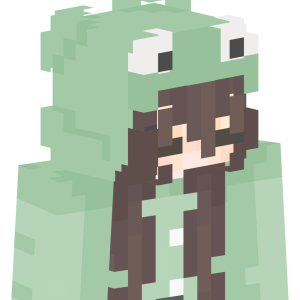 Милая лягушка в капюшоне - Сбоку