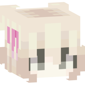 Нежная школьница с розовыми прядями - Голова