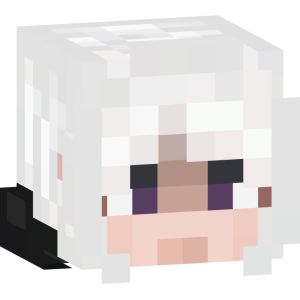 Аниме персонаж с белыми волосами - Голова