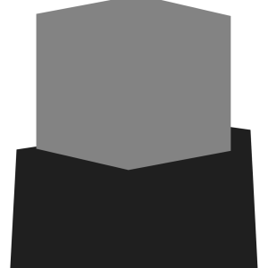 Минималистичный серый монолит - Сбоку