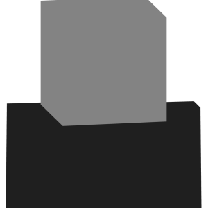 Минималистичный серый монолит - Спереди