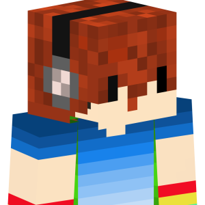 Рыжий меломан в синем - Сбоку