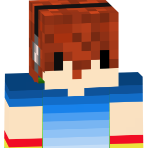 Рыжий меломан в синем - Спереди