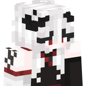 Белоснежная демоница с рожками - Сбоку