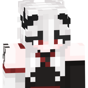 Белоснежная демоница с рожками - Спереди