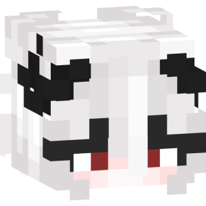 Белоснежная демоница с рожками - Голова