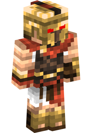 Золотой спартанец с алым взглядом