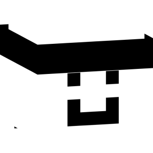 Минималистичный черный силуэт - Голова